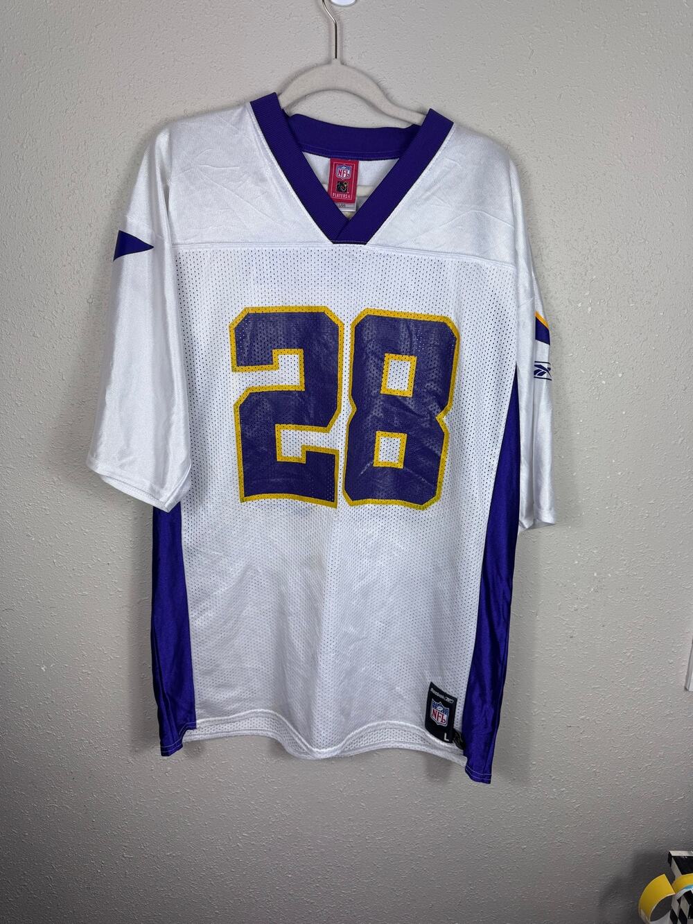 Reebok Minnesota Vikings Adrian Peterson #28 Jersey Size Large